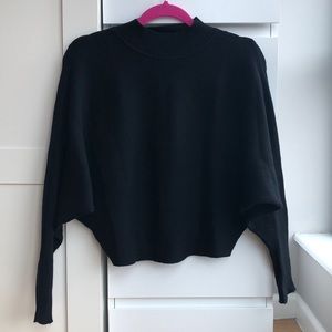Zara Mock-Neck Batwing Sweater
